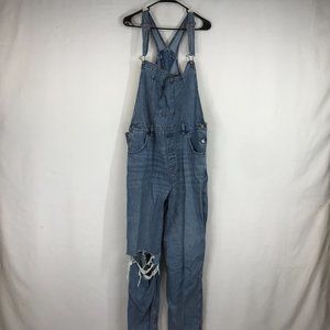 AMERICAN EAGLE - WOMEN'S XL - BLUE DENIM BIB OVERALLS